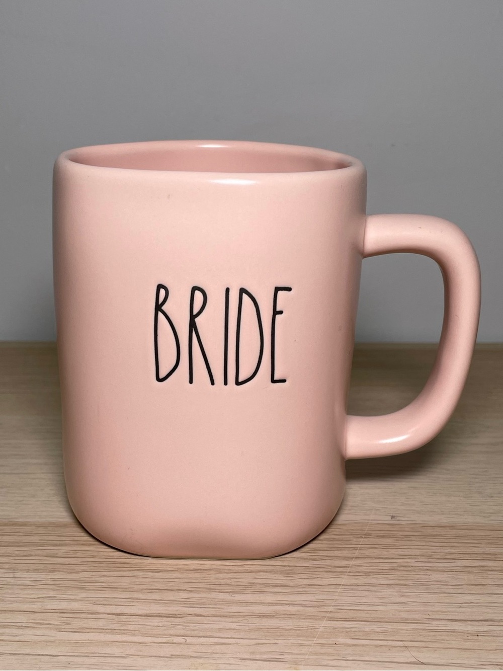 Rae Dunn BRIDE Pink Ceramic Coffee Mug Artisan Collection By Magenta